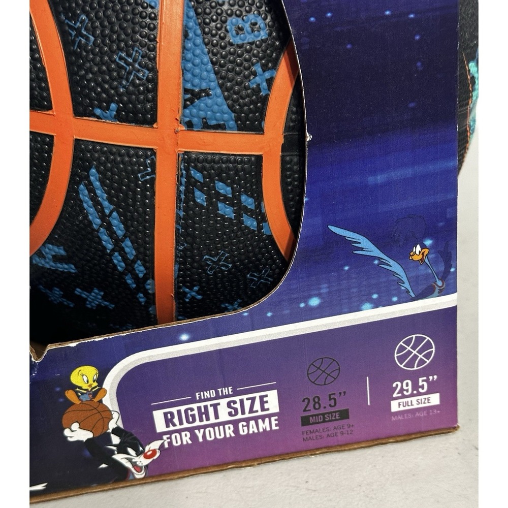 ⚡RARE⚡SPALDING Space Jam Tune Squad 29.5" Space Jam Basketball Ball NEW in Box🏀 - Picture 14 of 15